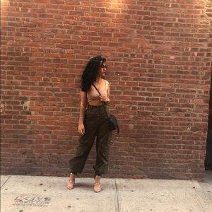 Olive Green Cargo Pants
